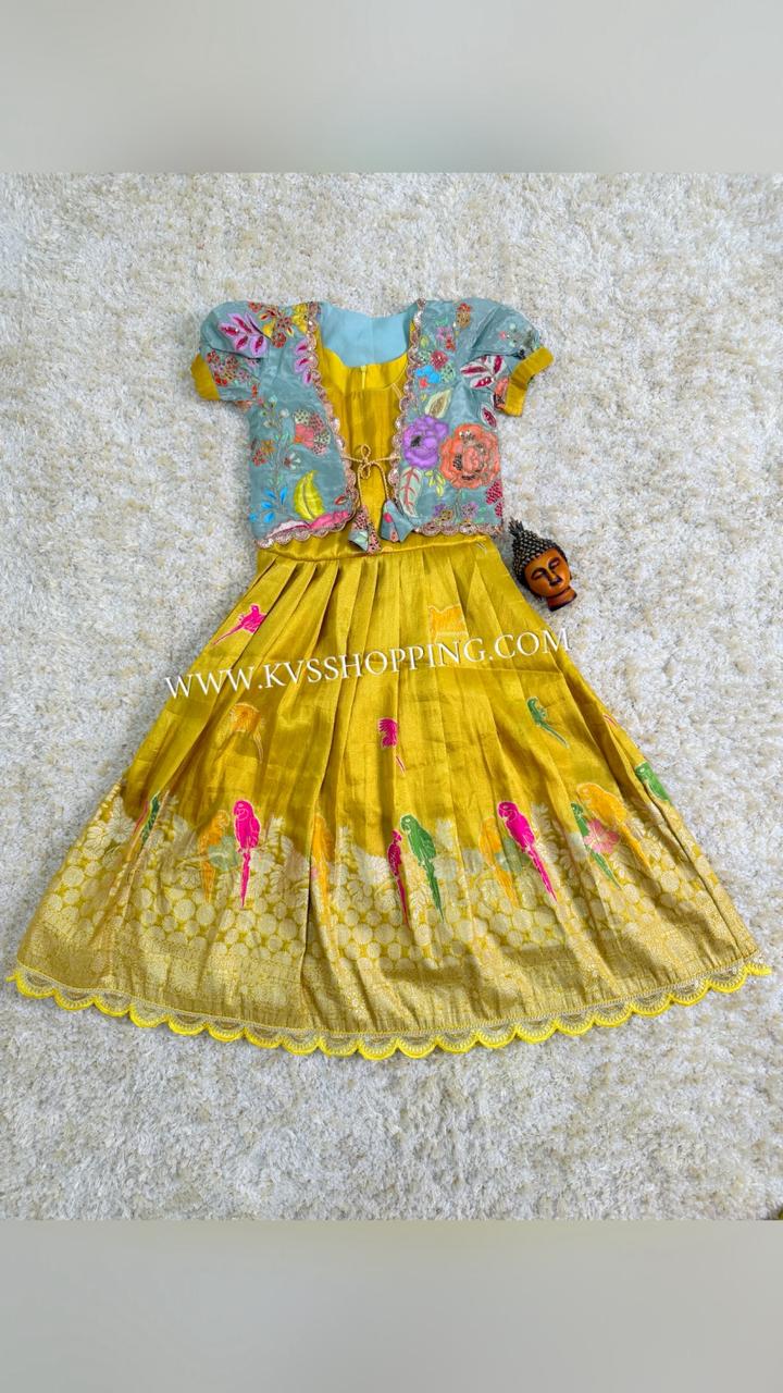 Kids 2 in One gowns Parrot Gowns