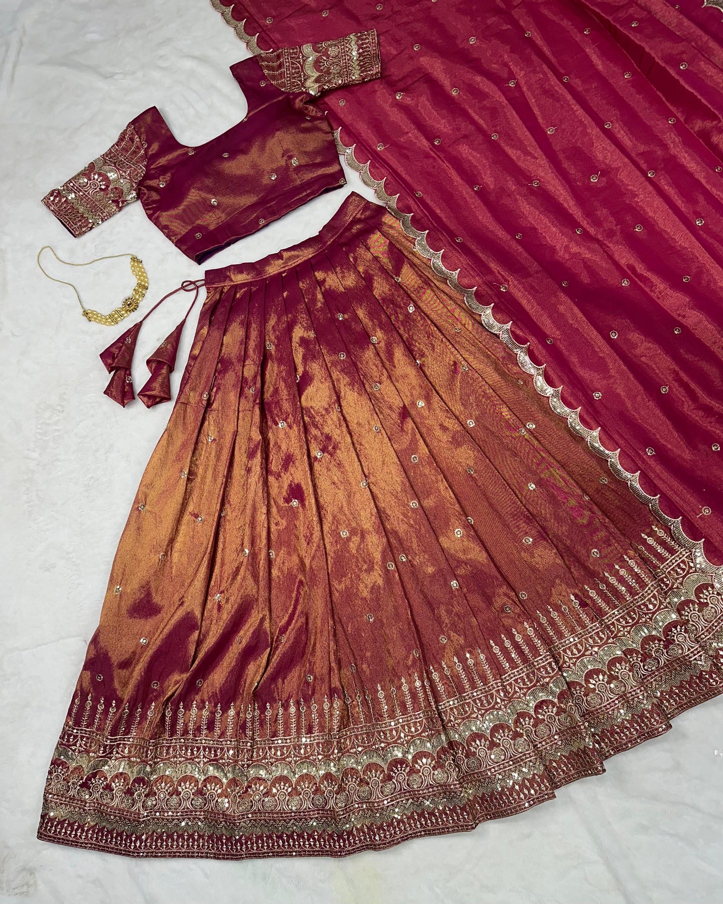 Festival Lehenga South tisuuse silk embroidery sequin work