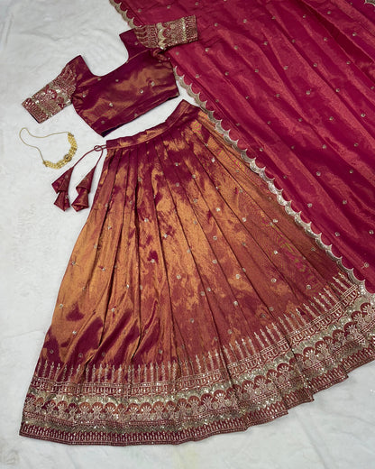 Festival Lehenga South tisuuse silk embroidery sequin work