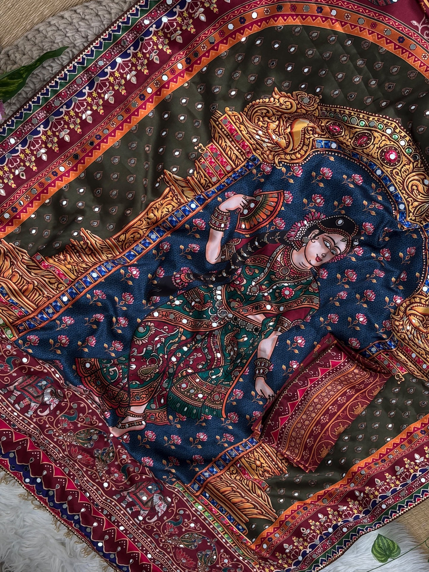 Rashmis Japan sartin trendy saree