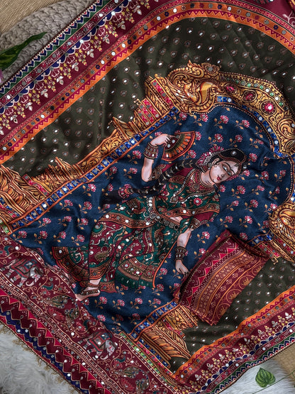 Rashmis Japan sartin trendy saree