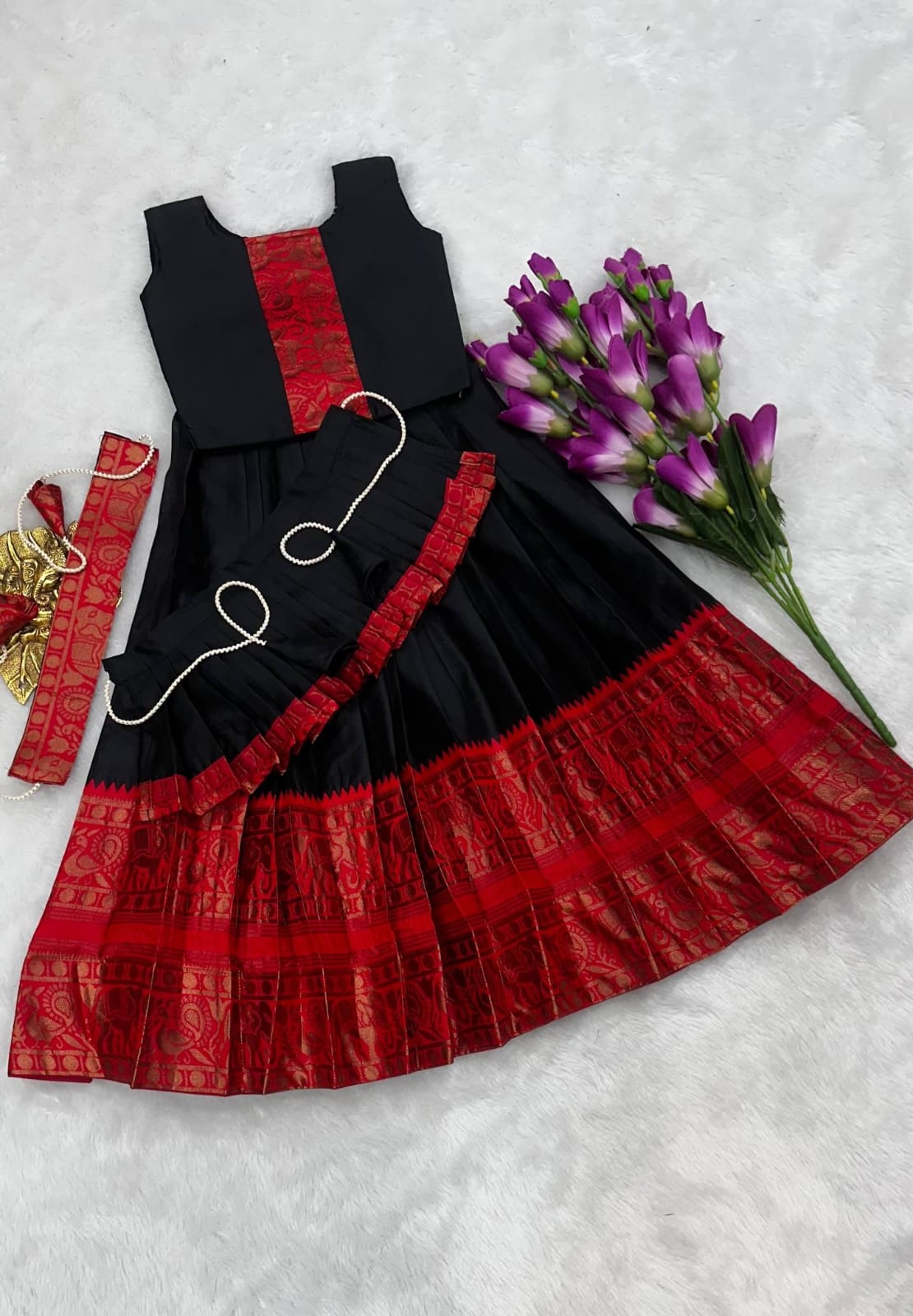 Kids 3 in one model cute gown sets