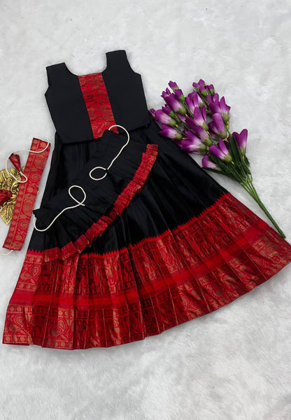Kids 3 in one model cute gown sets