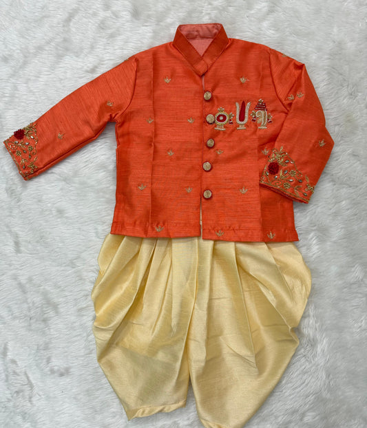 Boys Traditional Govinda Namalu Kids Dhoti Set