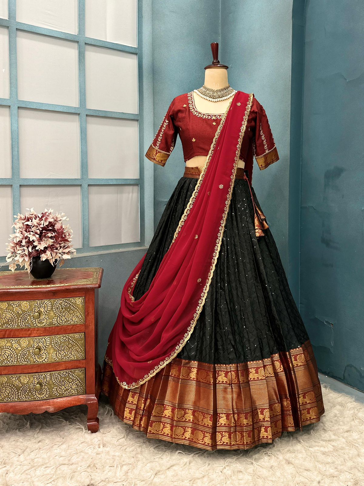 Narayanpet semi style lehenga