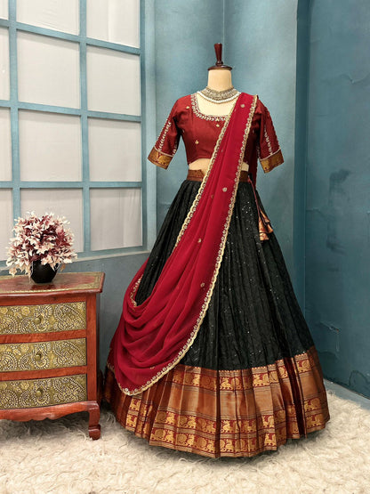 Narayanpet semi style lehenga