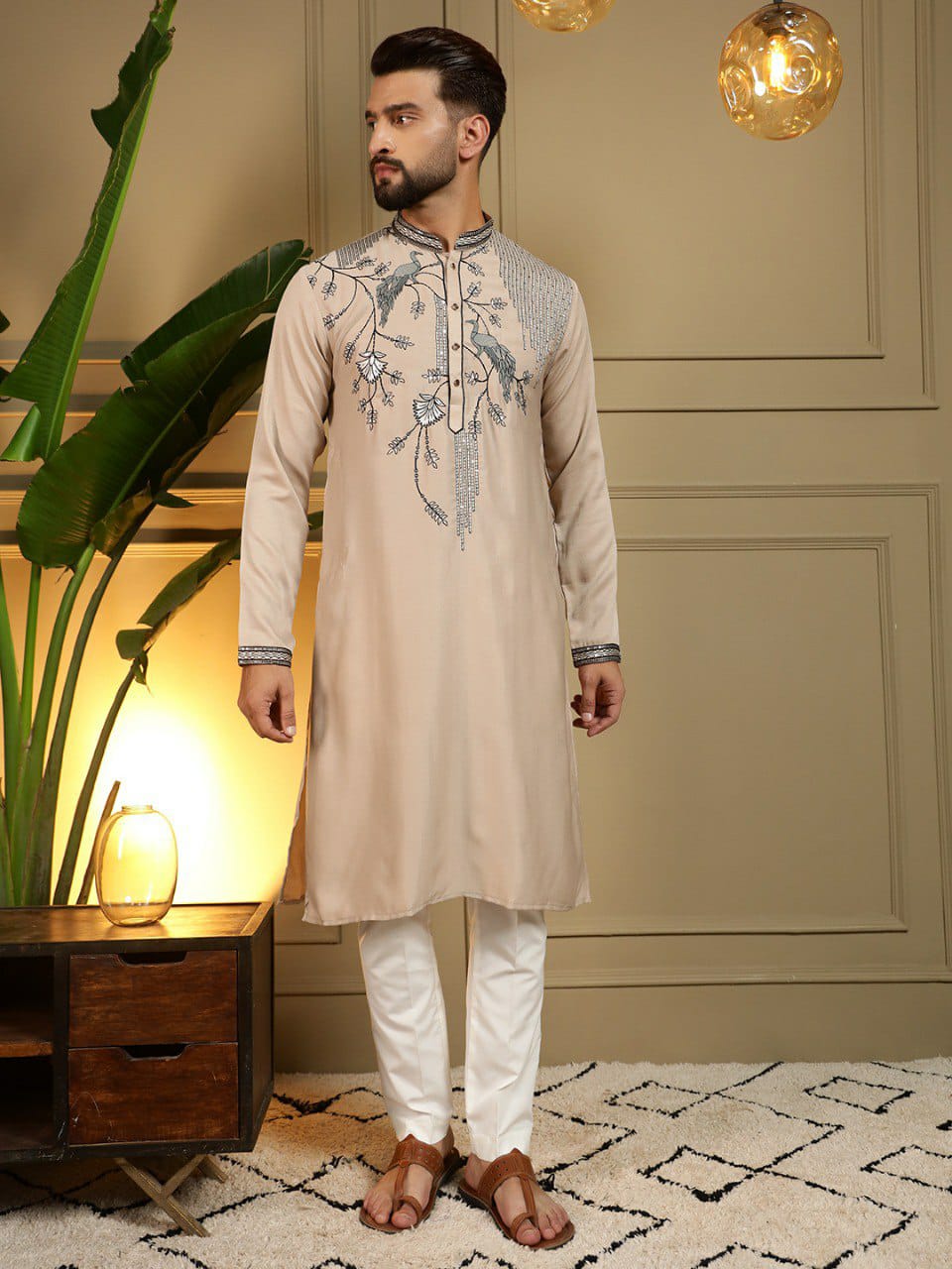 Gents work Embroidery kurta sets
