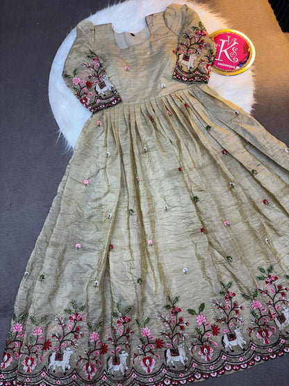 Pichwai embroidery classic gowns
