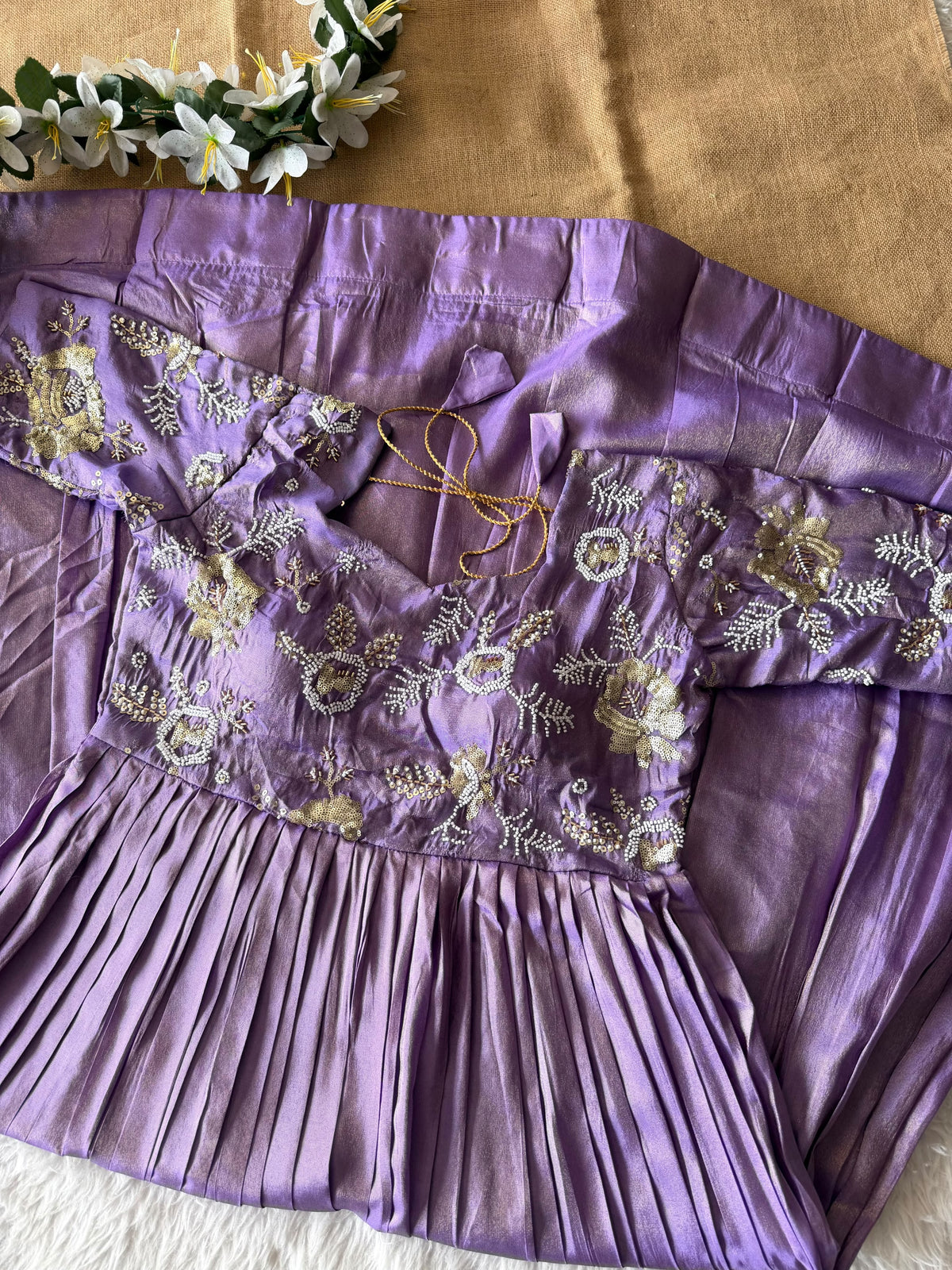 Party wear Maggam work gown
