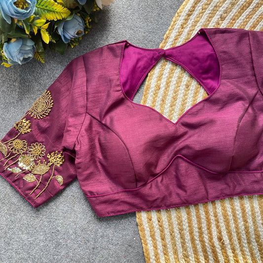 Premium Milan silk ready to wear blouse