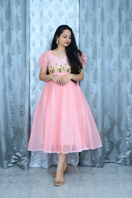 Café  Party wear Kota  handwork gowns