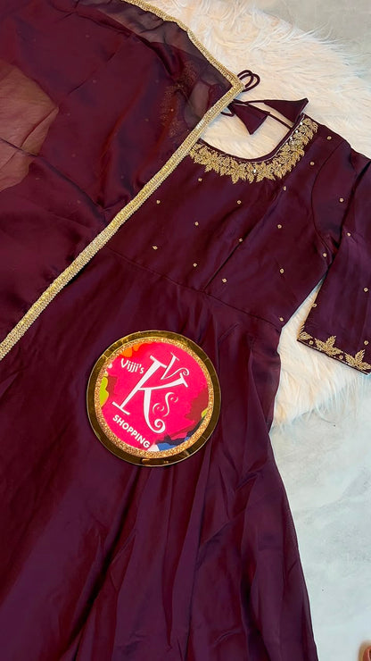 Rangoli silk festival traditional Gowns