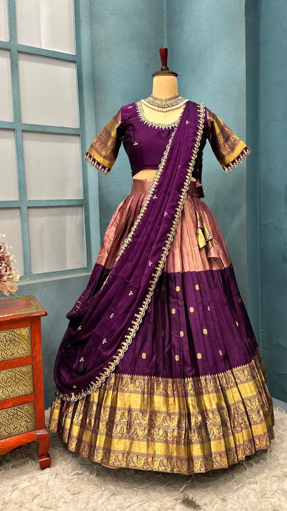 Kanjipuram tissue silk Designer Lehenga