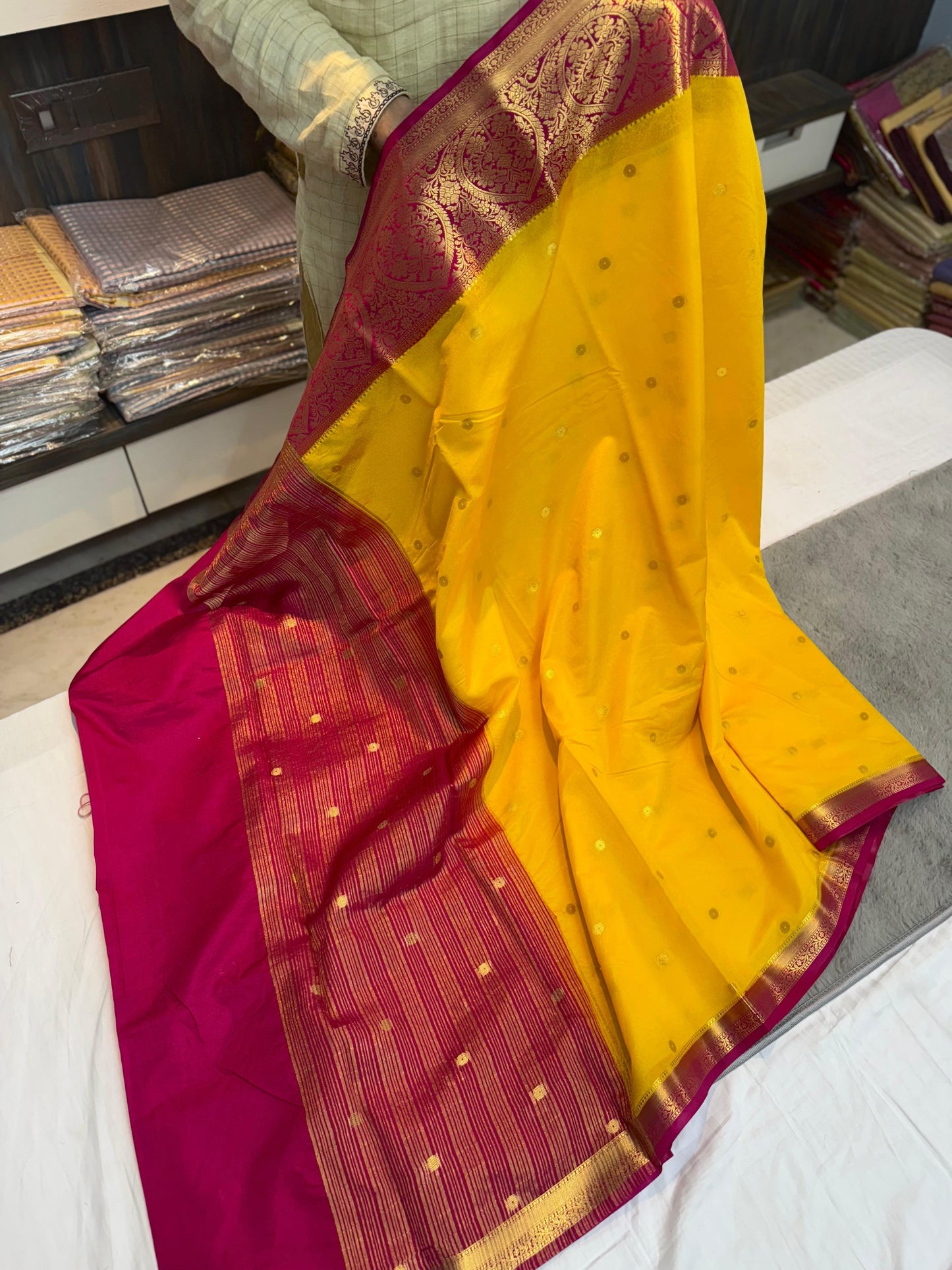 Banarasi Classic Dyble Dupion Sarees