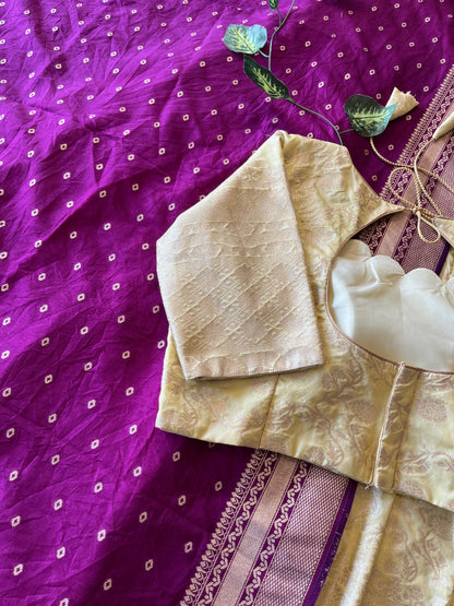 Pattu style south Indian festival lehenga for Ugadi