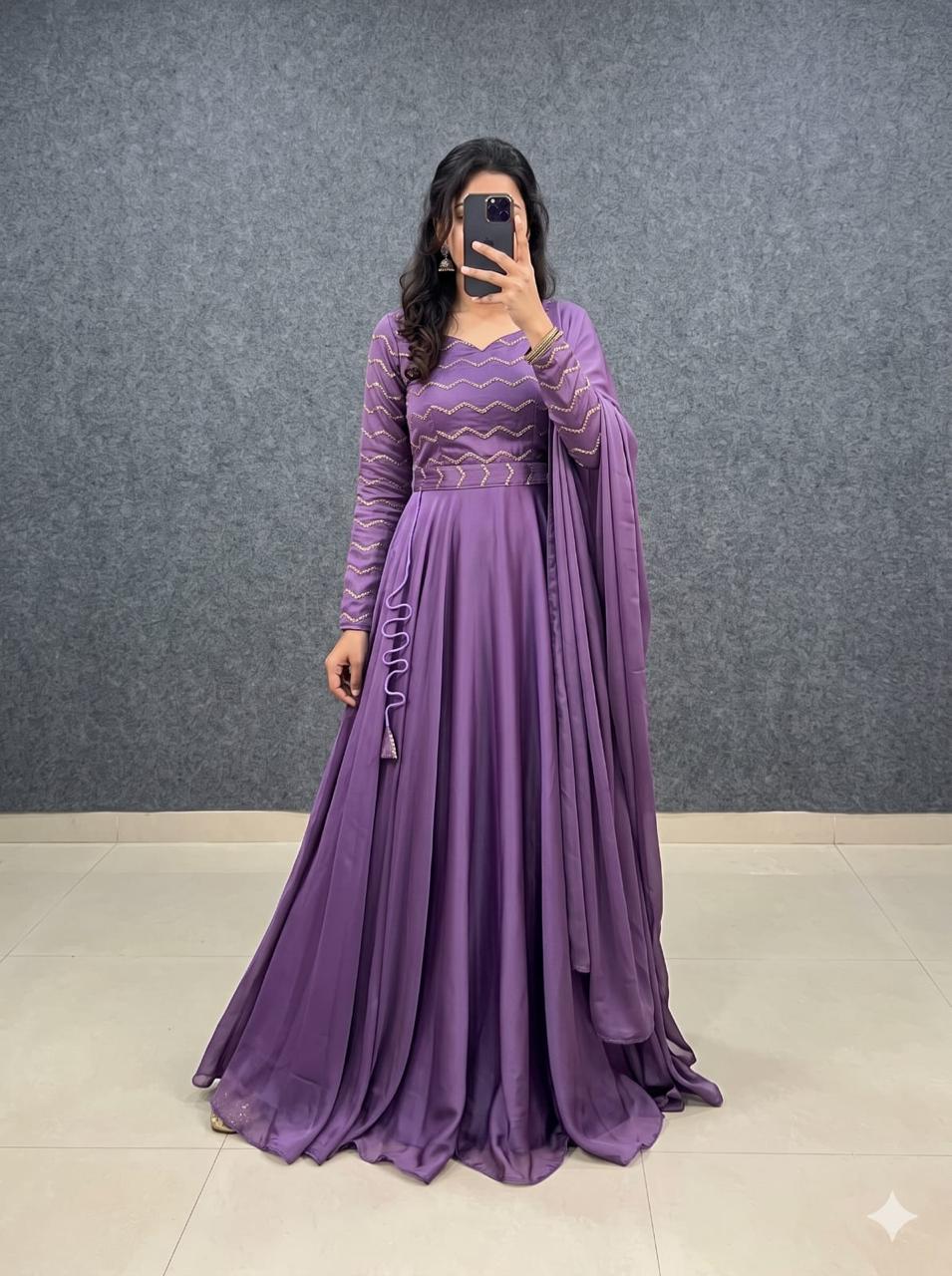 Rangoli silk cafe gowns