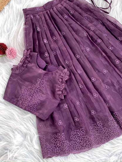 Twirl style Kids ruffles gowns