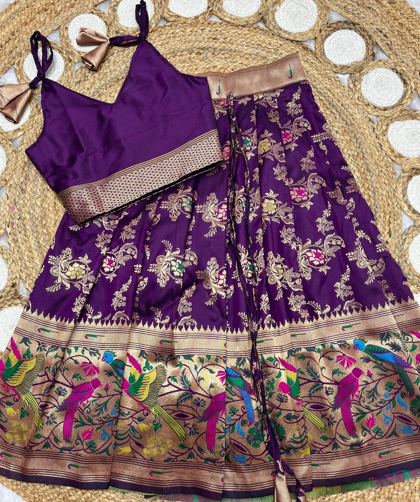 Kids paithani Lehenga sets