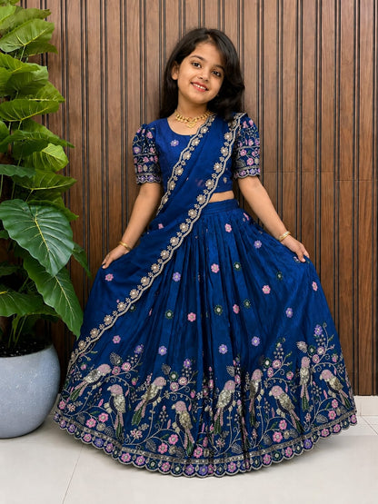 Kids Cute Lehenga set with dupatta for festival
