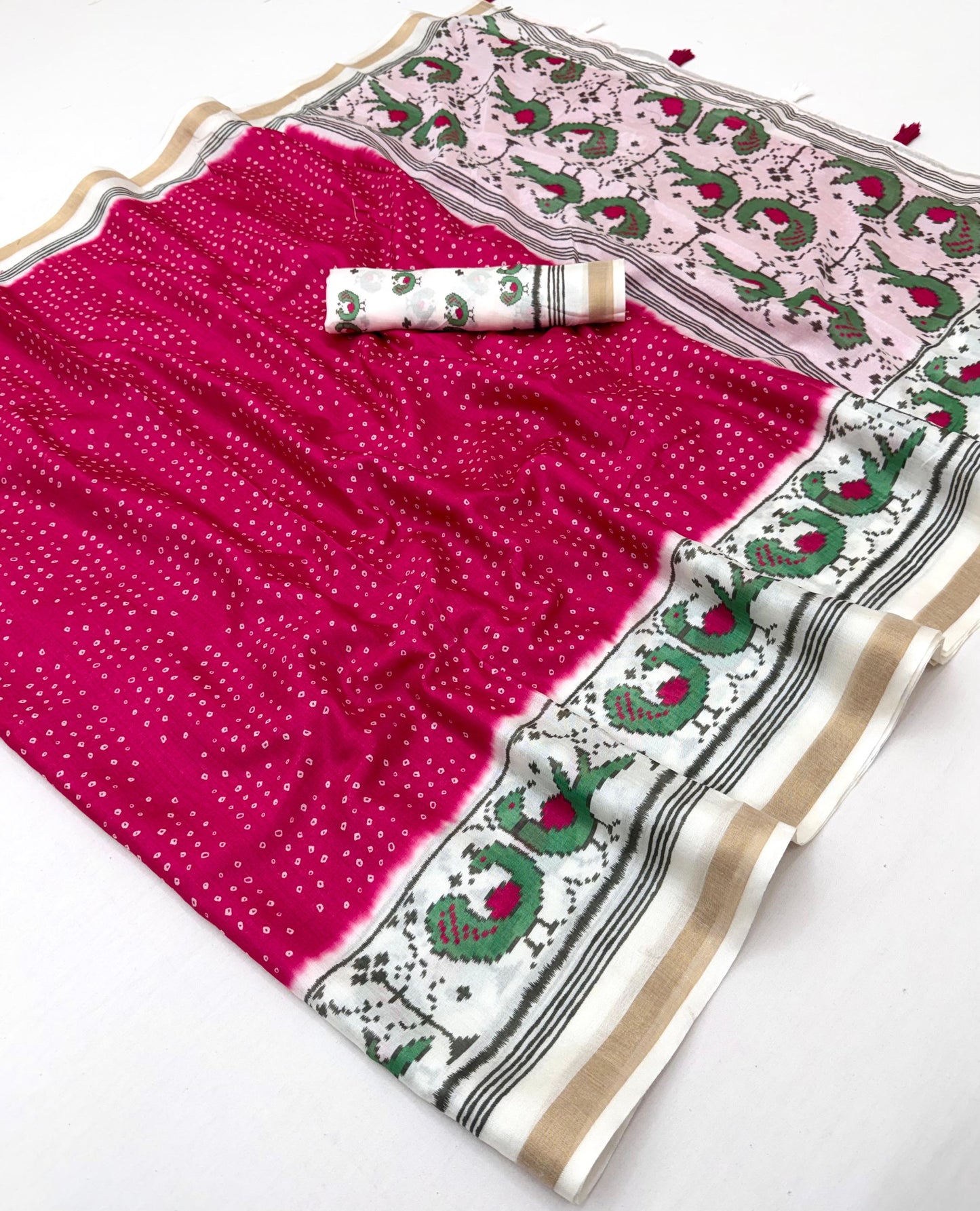 Cotton tissue budget saree