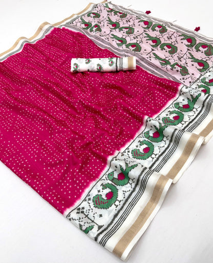 Cotton tissue budget saree