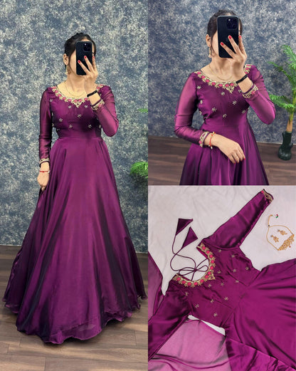 Rangoli classic work gowns