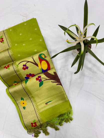 Tussar silk  Paithani Classic sarees