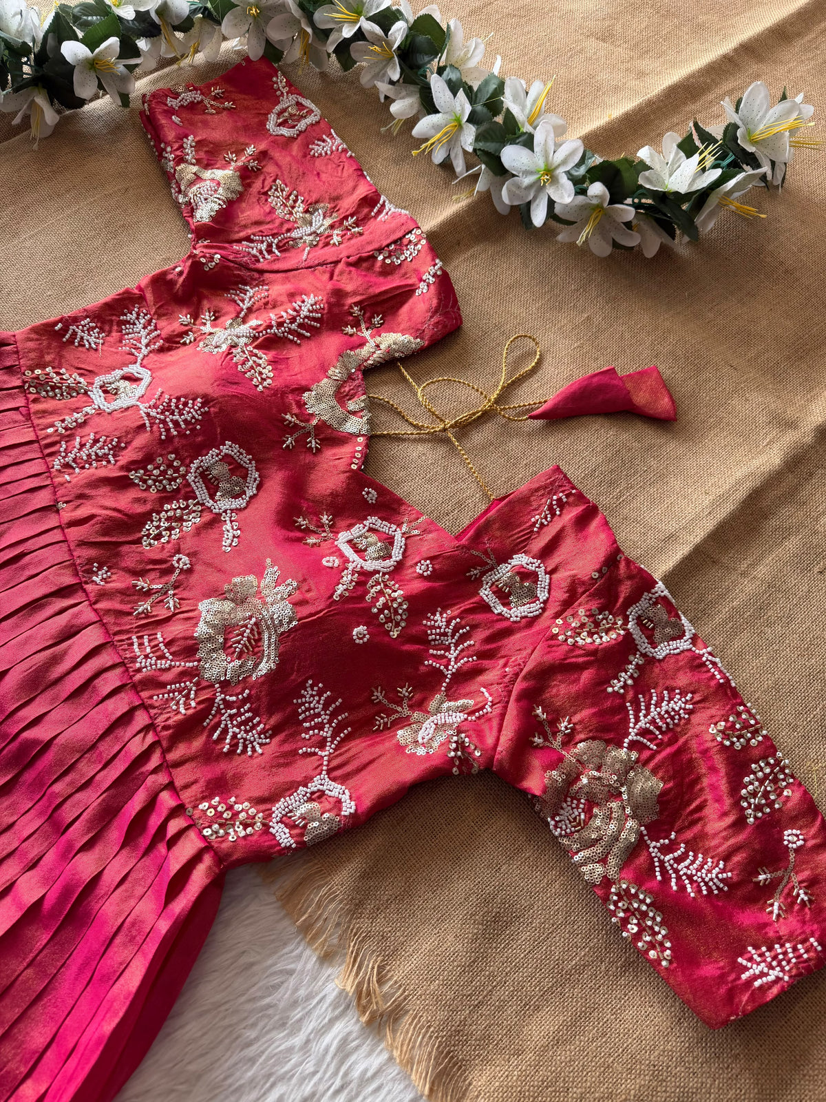 Party wear Maggam work gown