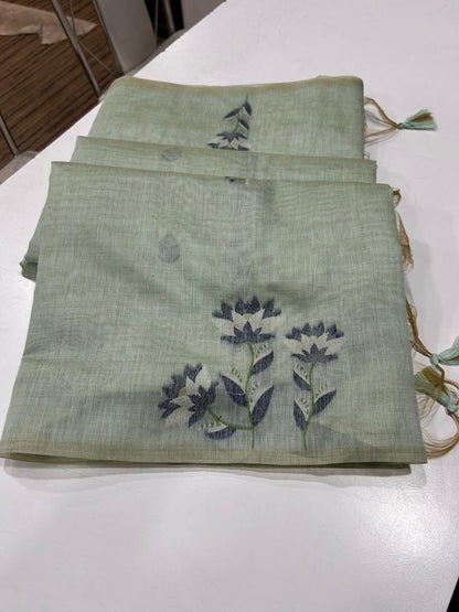 Munga Jamdani  Cotton Classic Resham Budget saree