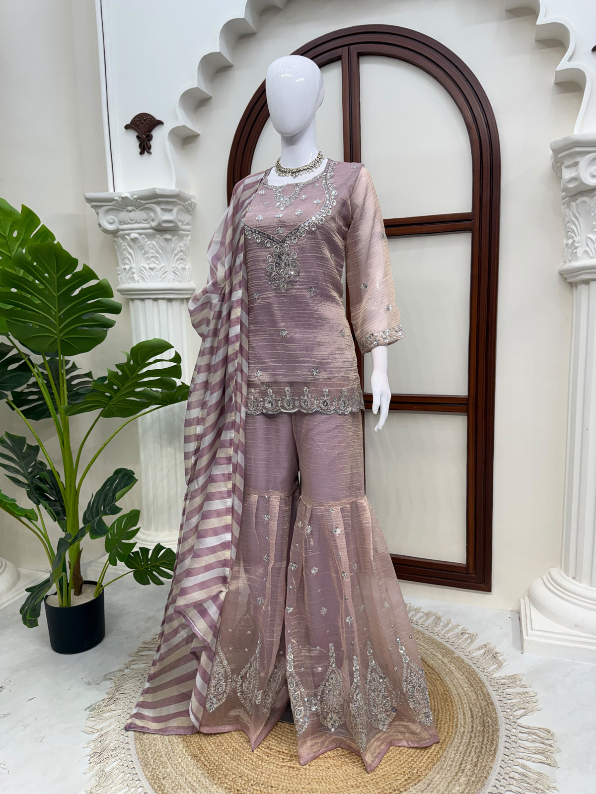 Anarkali model Sharara sets