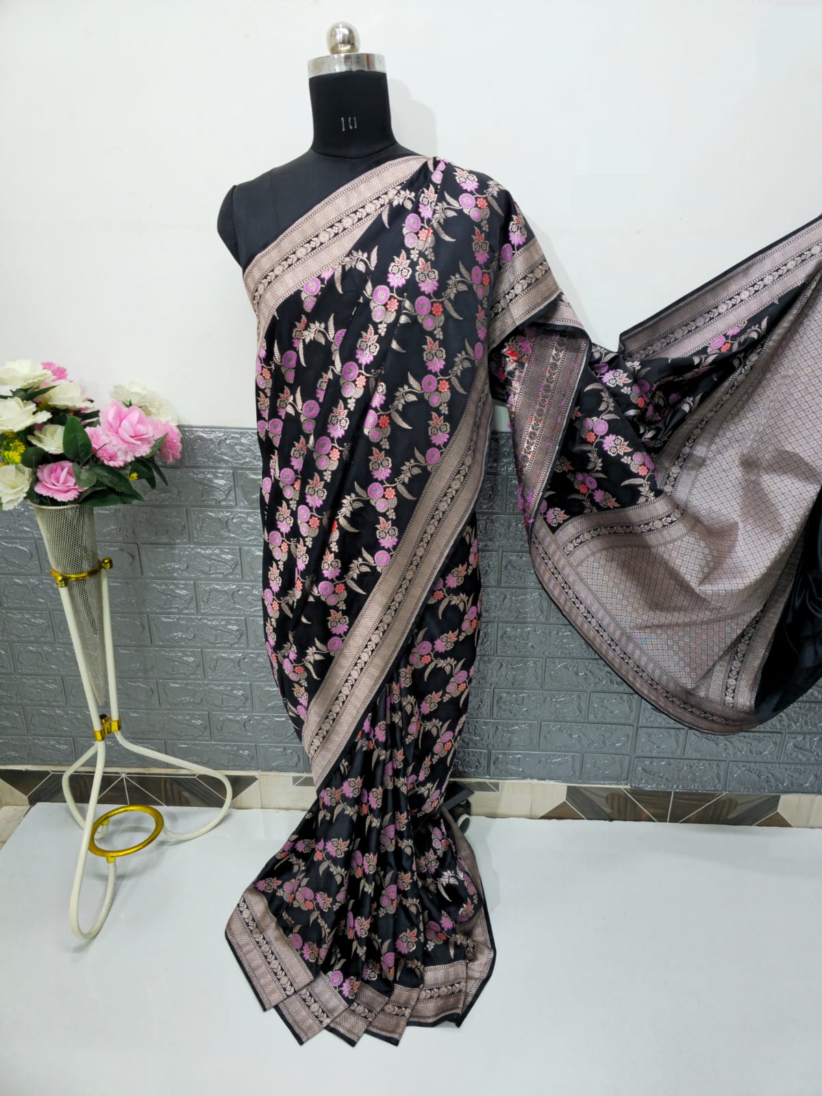 Premium like traditional Mashru Katan satin saree