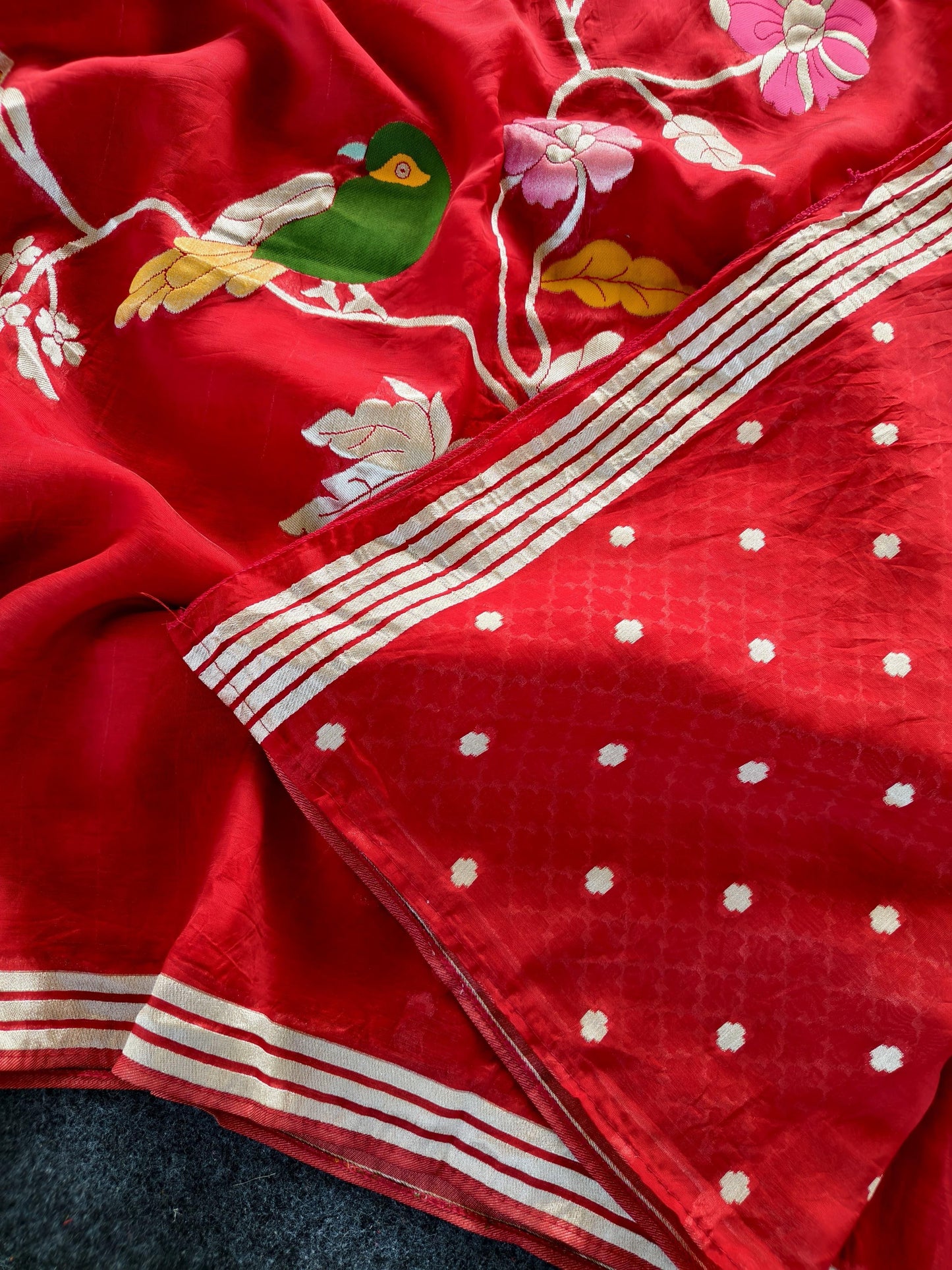 Paper silk Vintage vibe paper silk saree