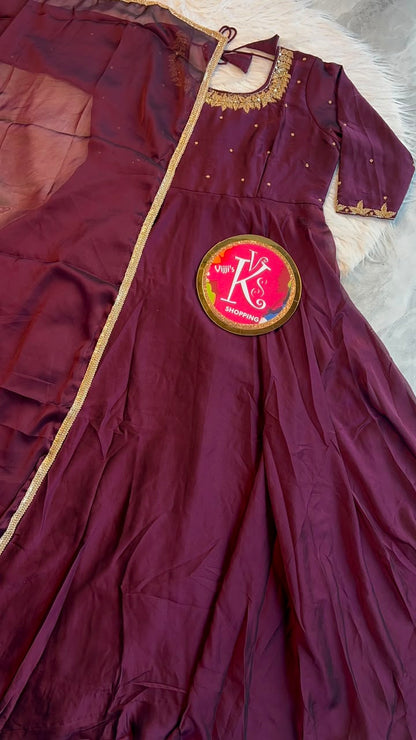 Rangoli silk festival traditional Gowns