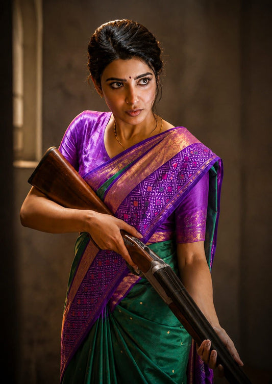 Samantha trending kanjivaram saree
