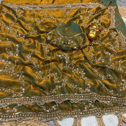 Luxe Grand look good beeds work saree