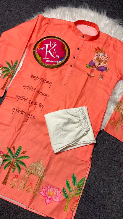 Gents Ganesh Chaturthi special kurta sets