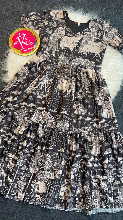 Muslim cotton cafe village style gowns