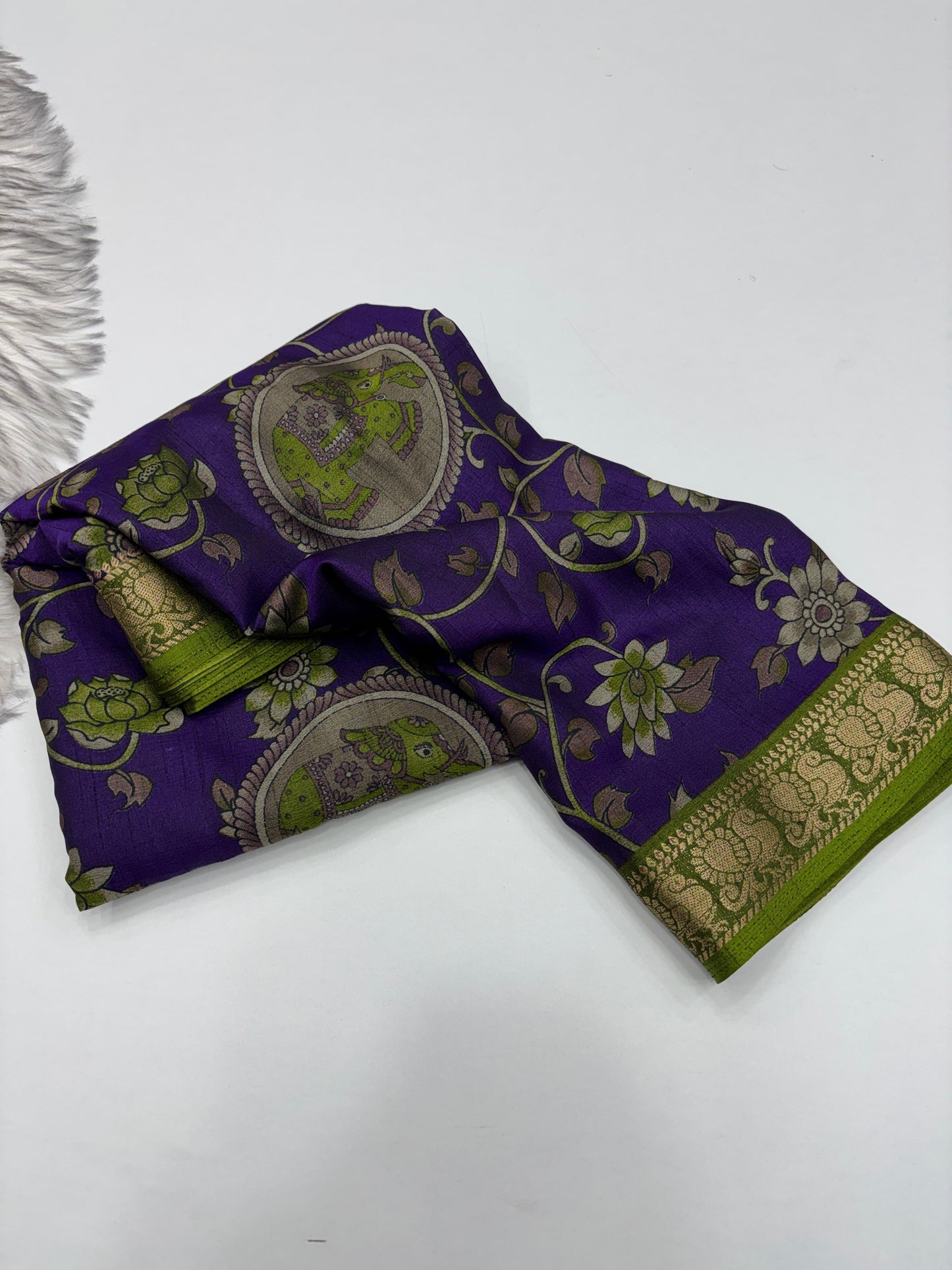 Budget friendly Kalamkari Dola
Silk saree