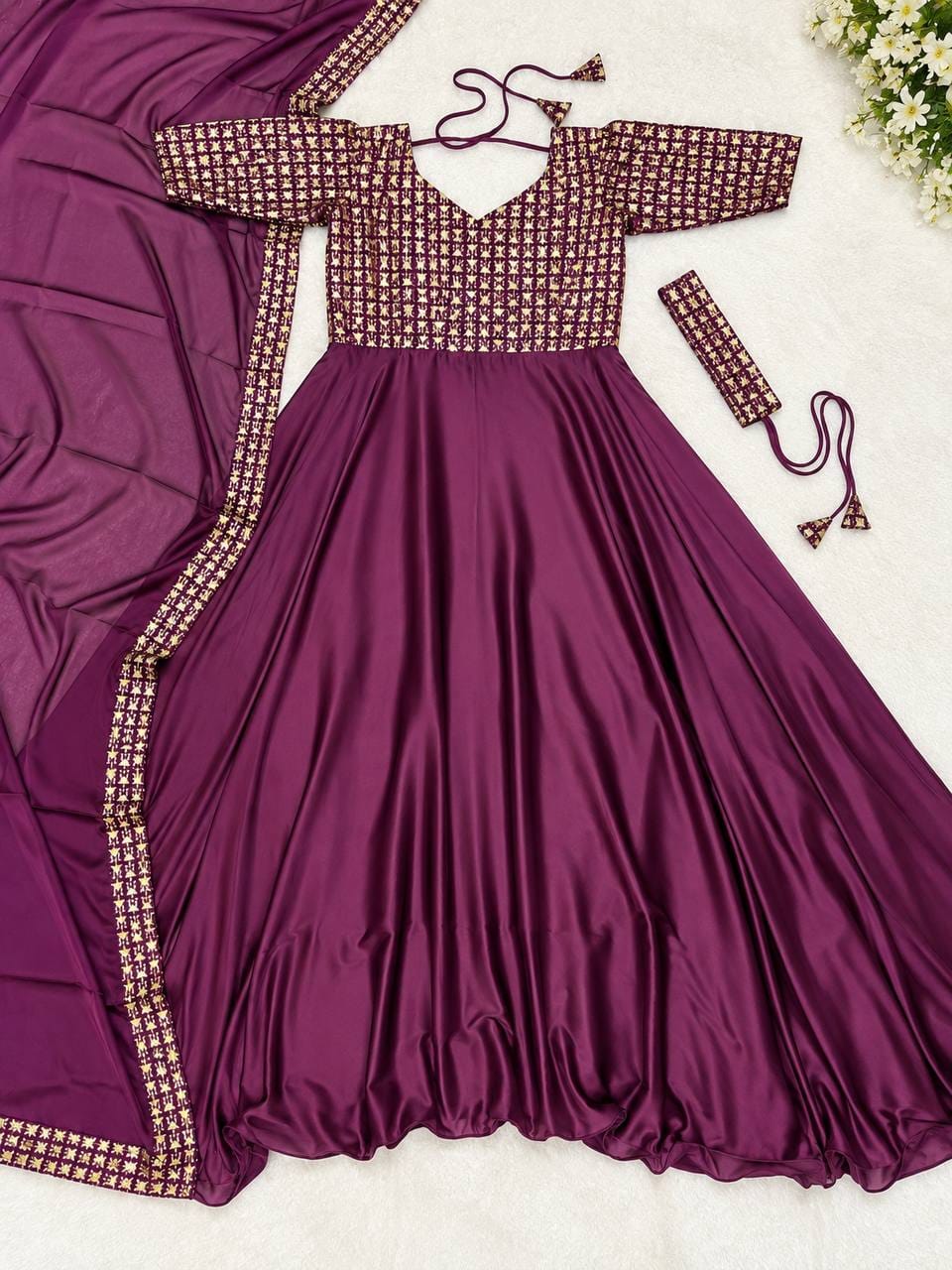 Radha rangoli cafe gown