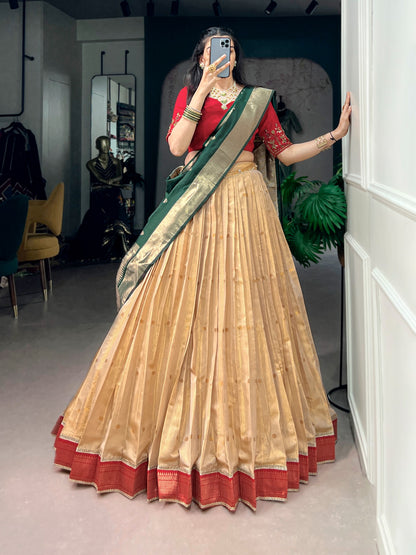 Paithani elegance lehenga for festive celebration.