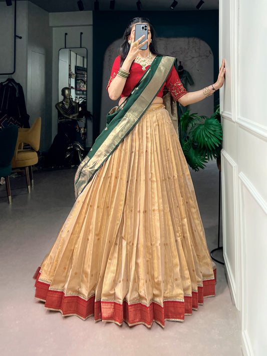 Paithani elegance lehenga for festive celebration.