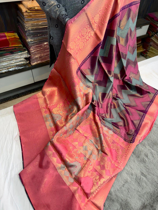 Banarasi Dybl Katan soft  silk Festival budget collection