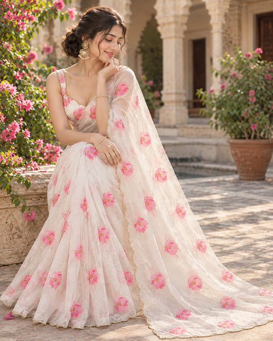 Handwork fabsoft budget Designer saree