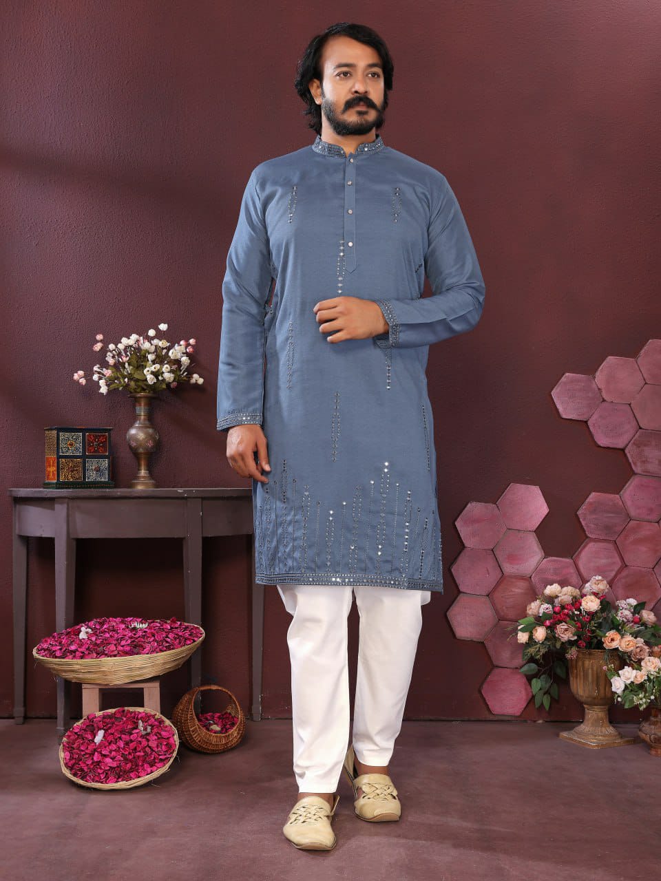 Smart Silk Gents kurta sets