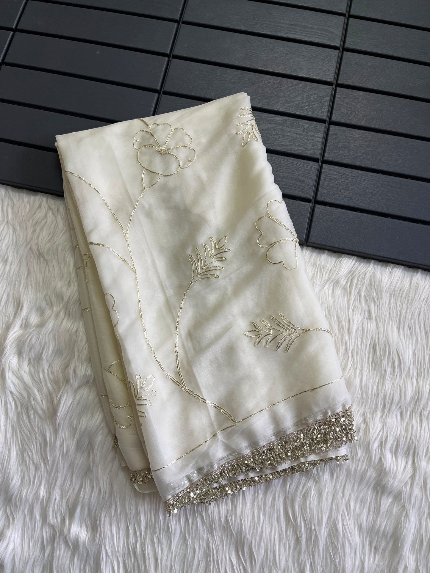 Budget Georgette gota work sarees