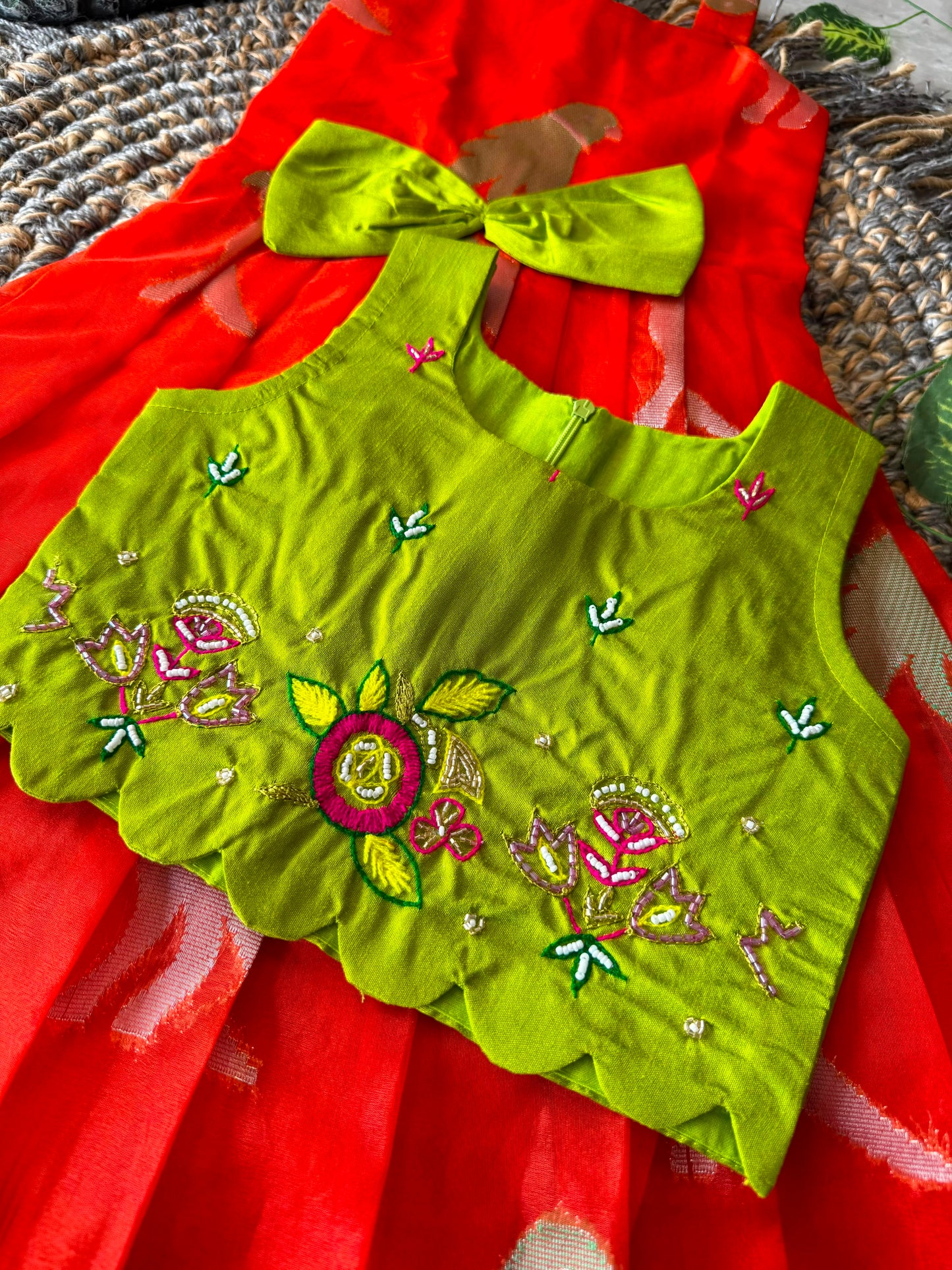 ✨ Little Princess Cute Bird Motif Festive Kids Gown