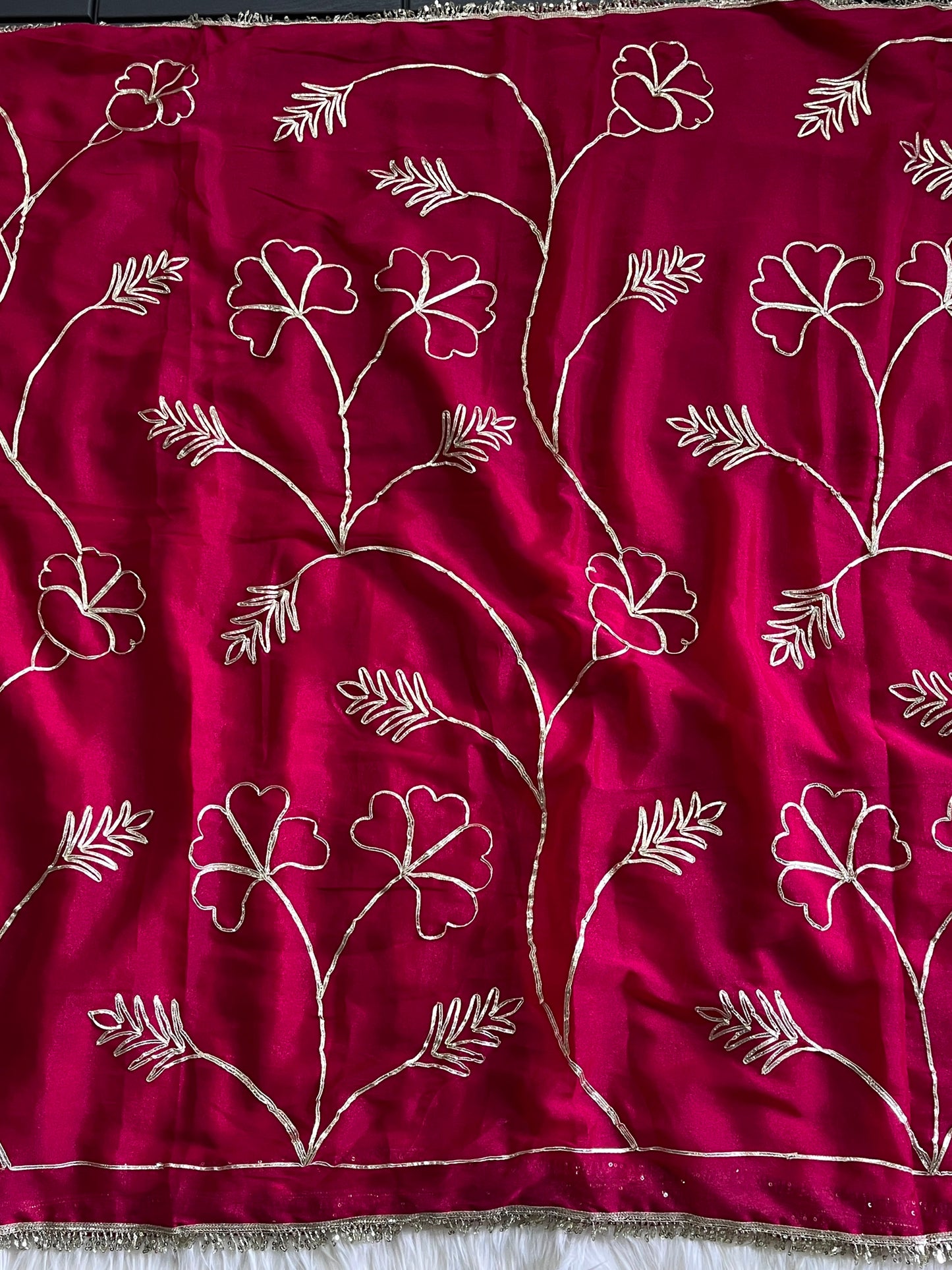 Budget Georgette gota work sarees