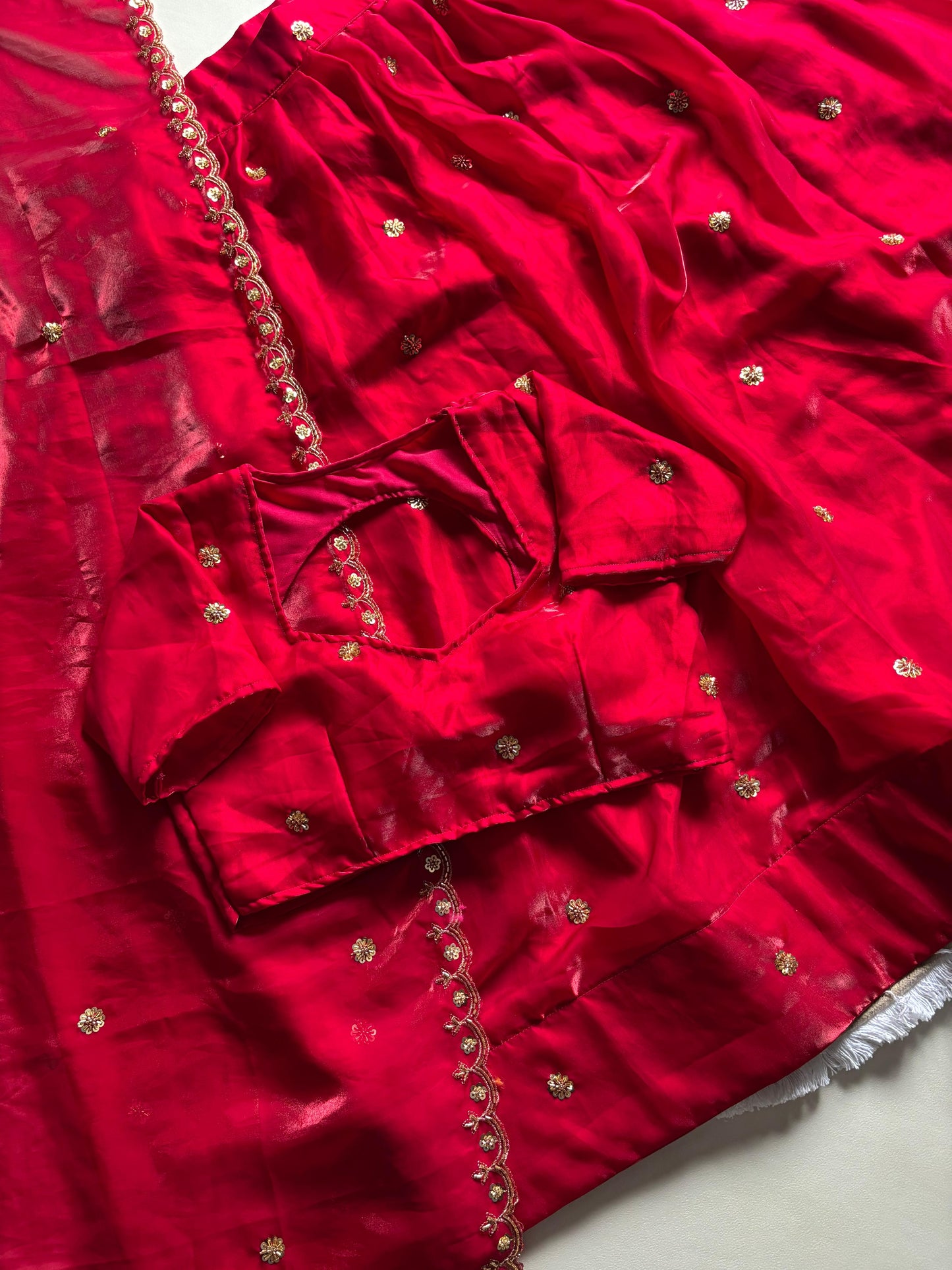 Pure premium silk lehenga  with Unstitched blouse