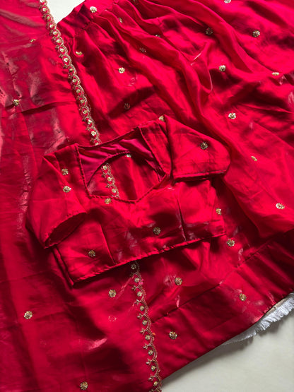 Pure premium silk lehenga  with Unstitched blouse
