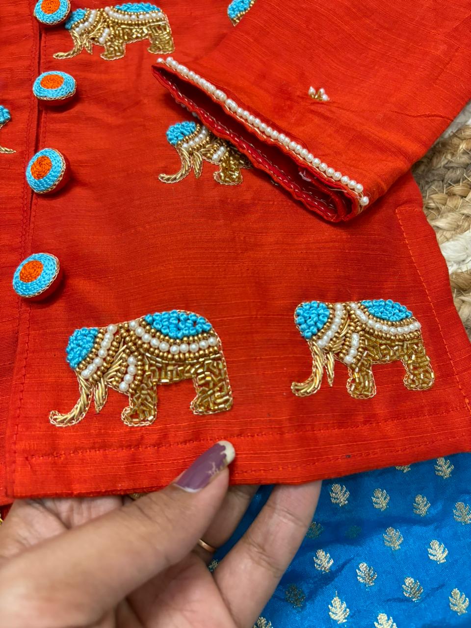 Cute Kid Boys dhoti  festival set